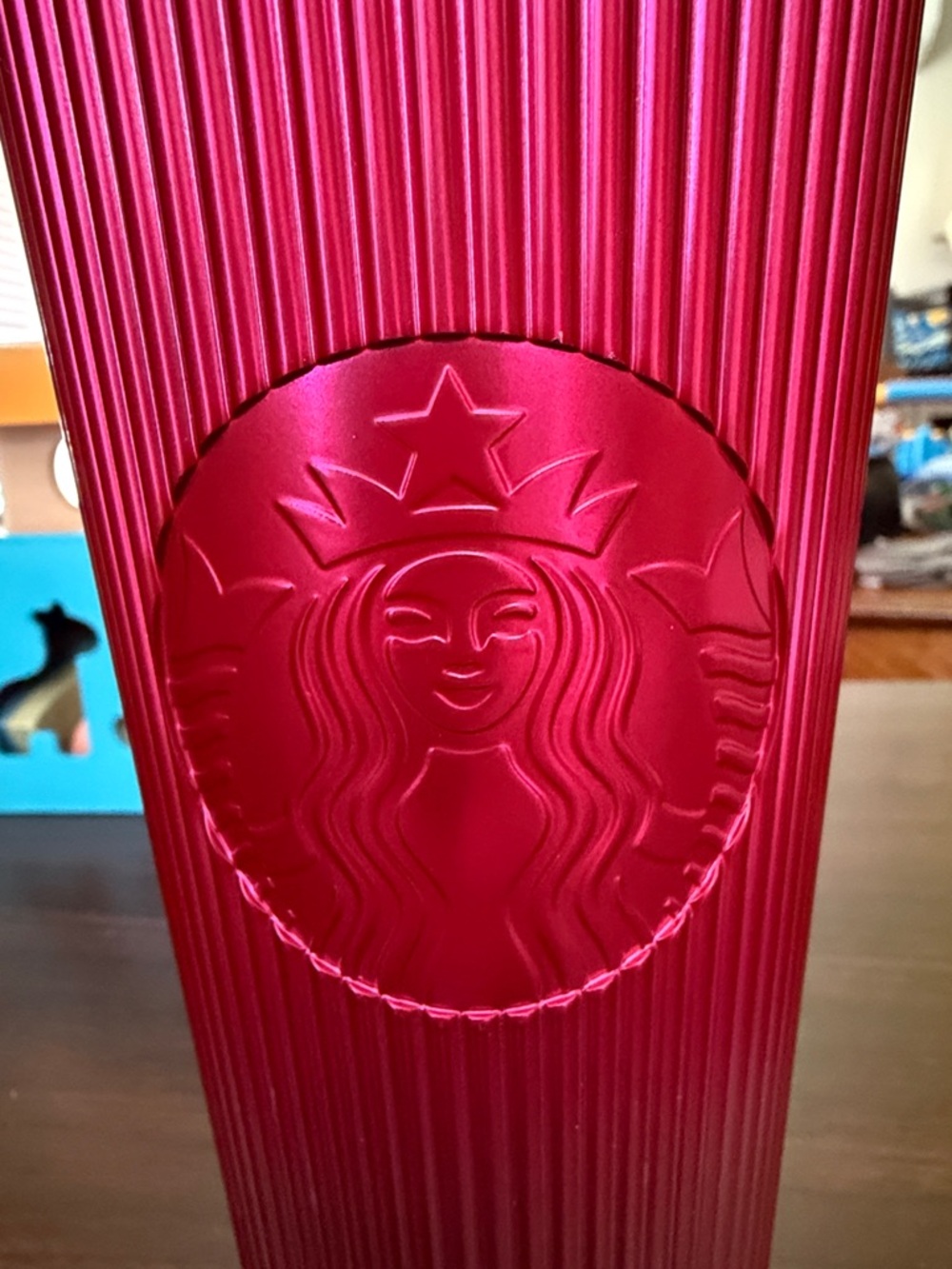 Starbucks 2023 Berry Pink Ribbed Cold Cup Tumbler - 24oz
